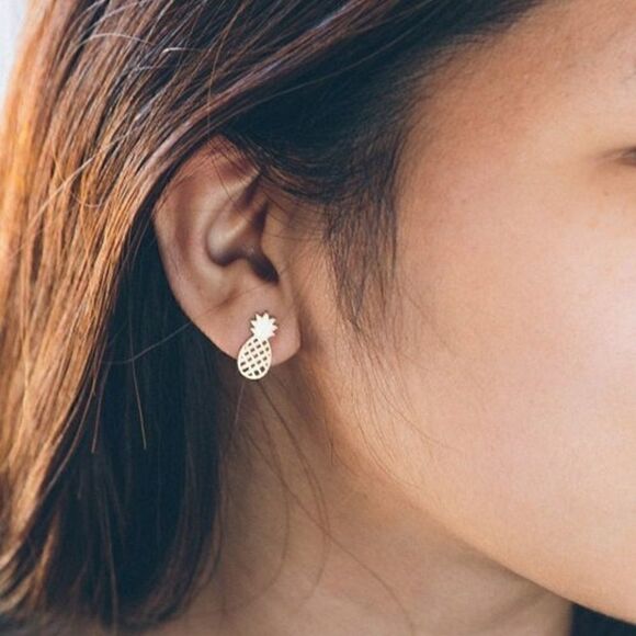 Pineapple Earrings - Picture 3 of 4